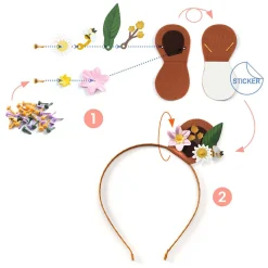 DIY - Knutselset Dierenhaarband - 3 Haarbanden-Djeco Outlet