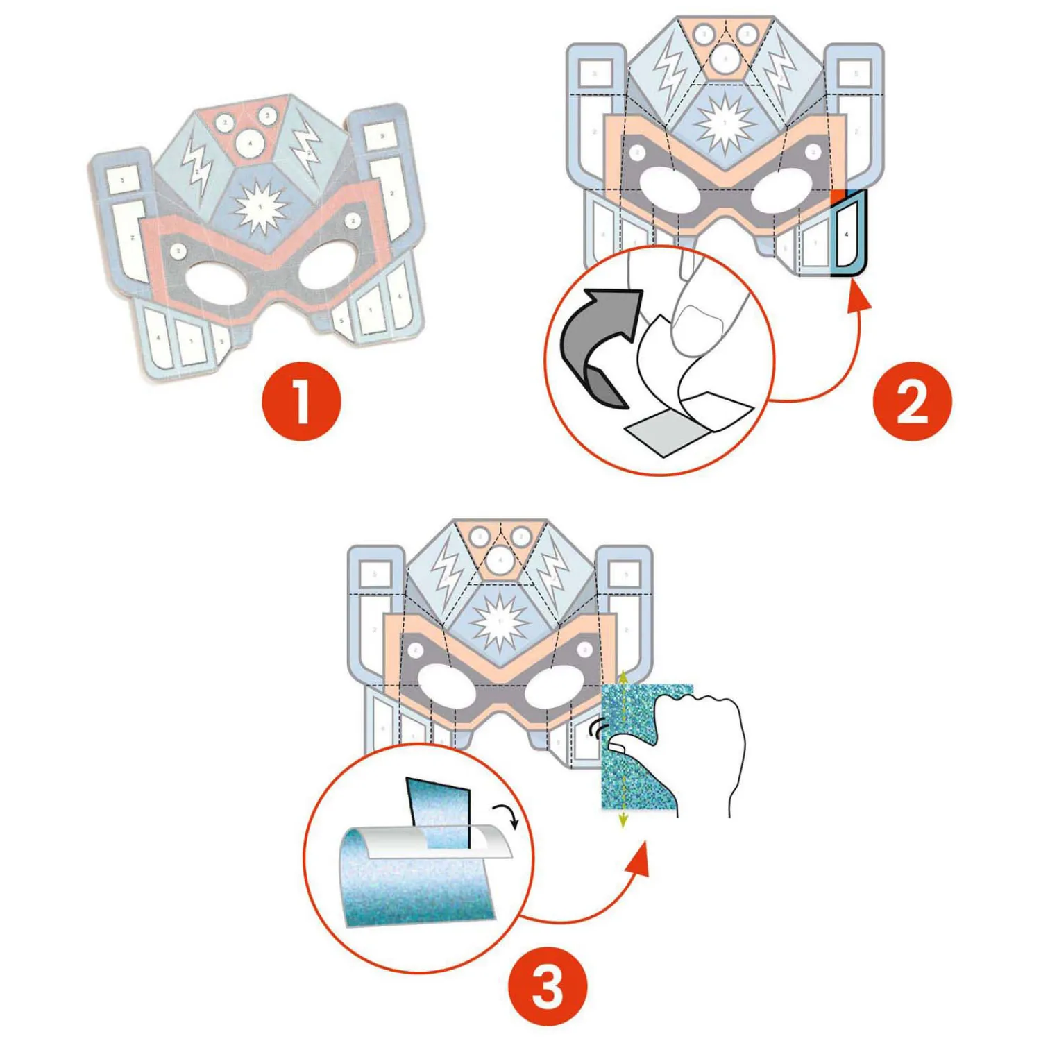 DIY - Masker Super Robots - 4 Maskers-Djeco Best