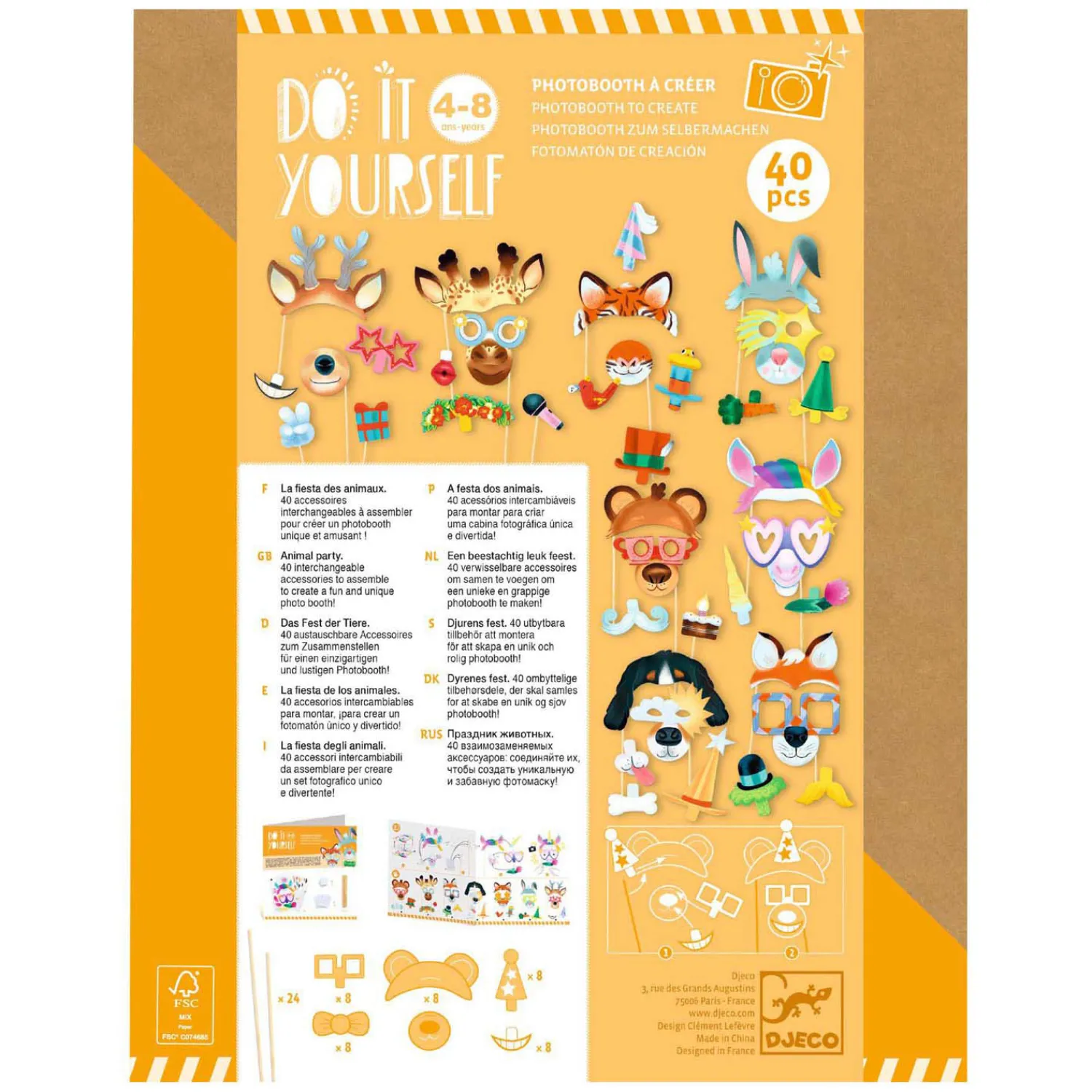 Djeco DIY - Photobooth Knutselset - 40dlg.> Outlet