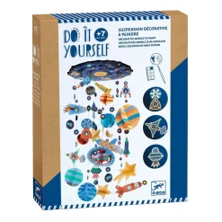 DIY - Zonnestelselmobiel incl 8 Kleuren Plakkaatverf-Djeco Hot