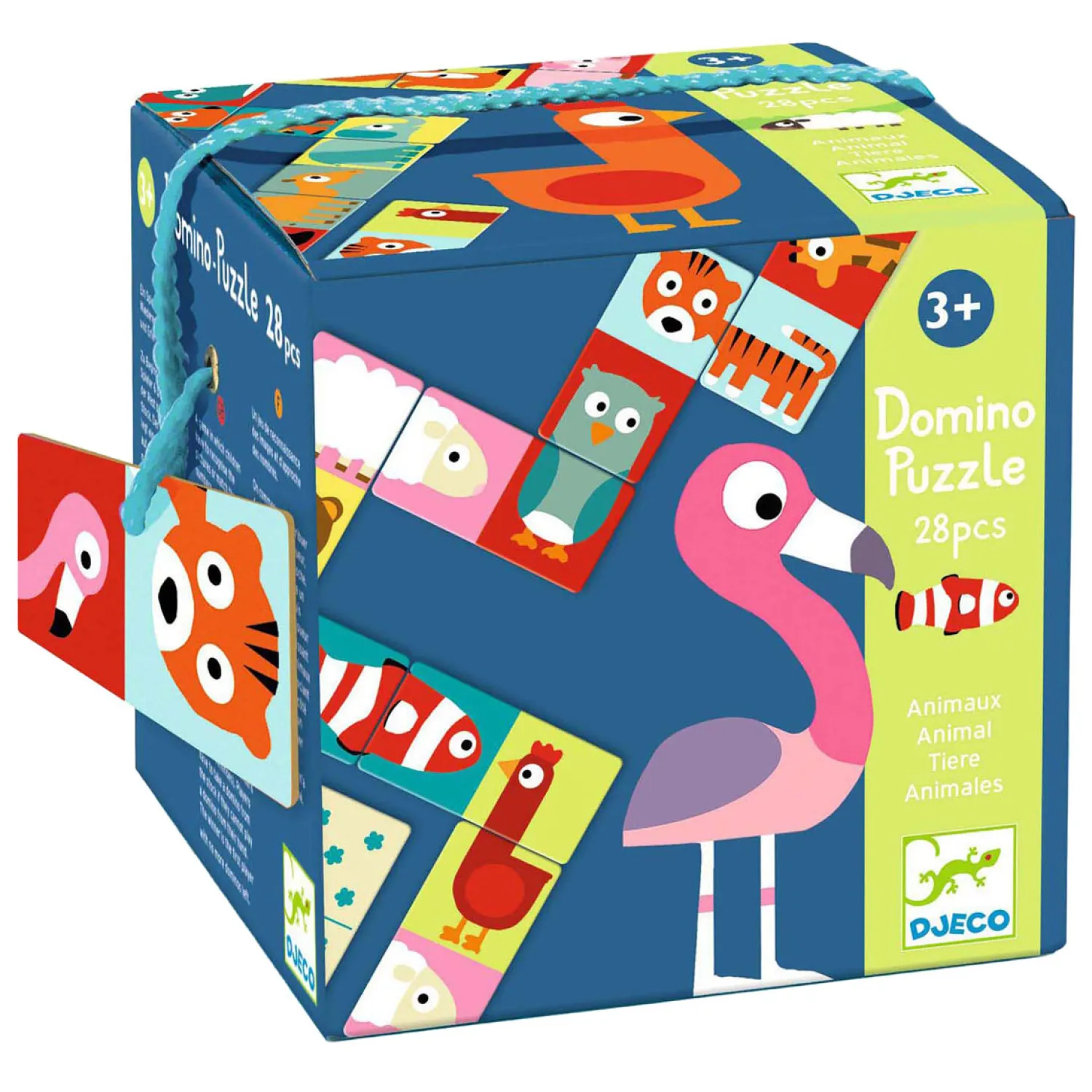 Domino Animo Puzzel - 28dlg.>Djeco Clearance