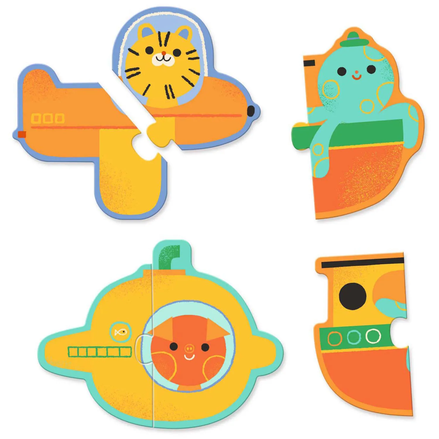 Duo Puzzel Voertuigen - 10 Puzzels>Djeco Hot