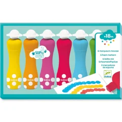 Foam Stiften, 6st.>Djeco Hot