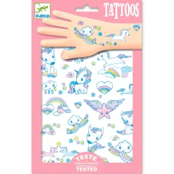 Djeco Glitter Tattoos - Eenhoorn Outlet