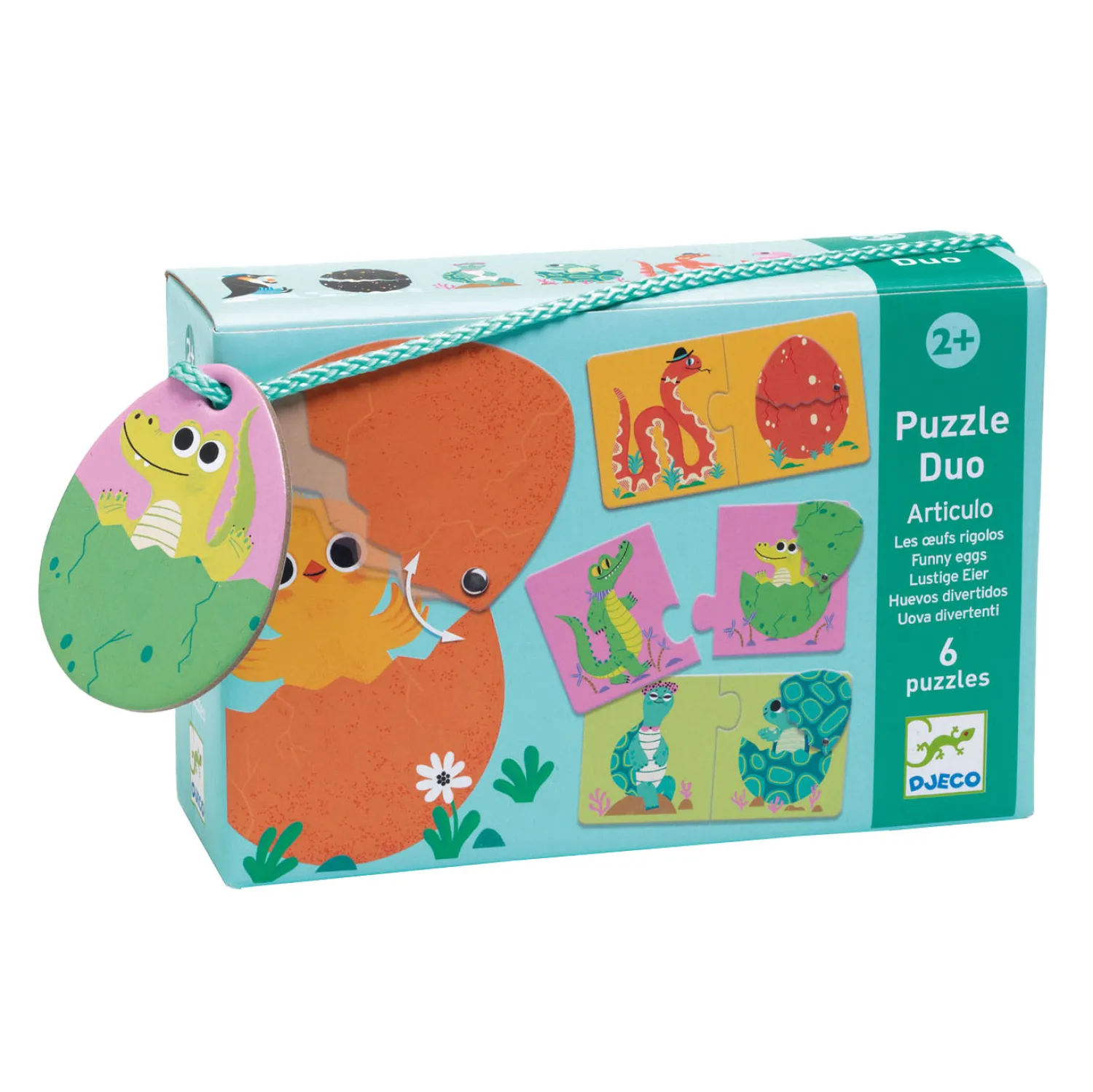 Grappige Eieren, 6 Puzzels-Djeco Clearance