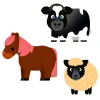 Grote Stickers - Boerderijdieren-Djeco Online