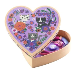 Djeco Hartvormige Doosje Katjes met 3 Armbanden Discount