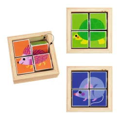 Houten Draaipuzzel - 4dlg.>Djeco Online