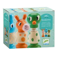 Djeco Houten Draaipuzzel Dieren - 9dlg. Hot