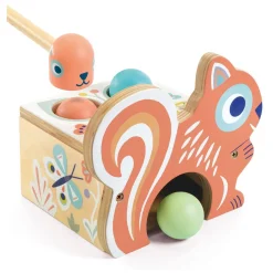 Djeco Houten Hamerbank Eekhoorn- Clearance