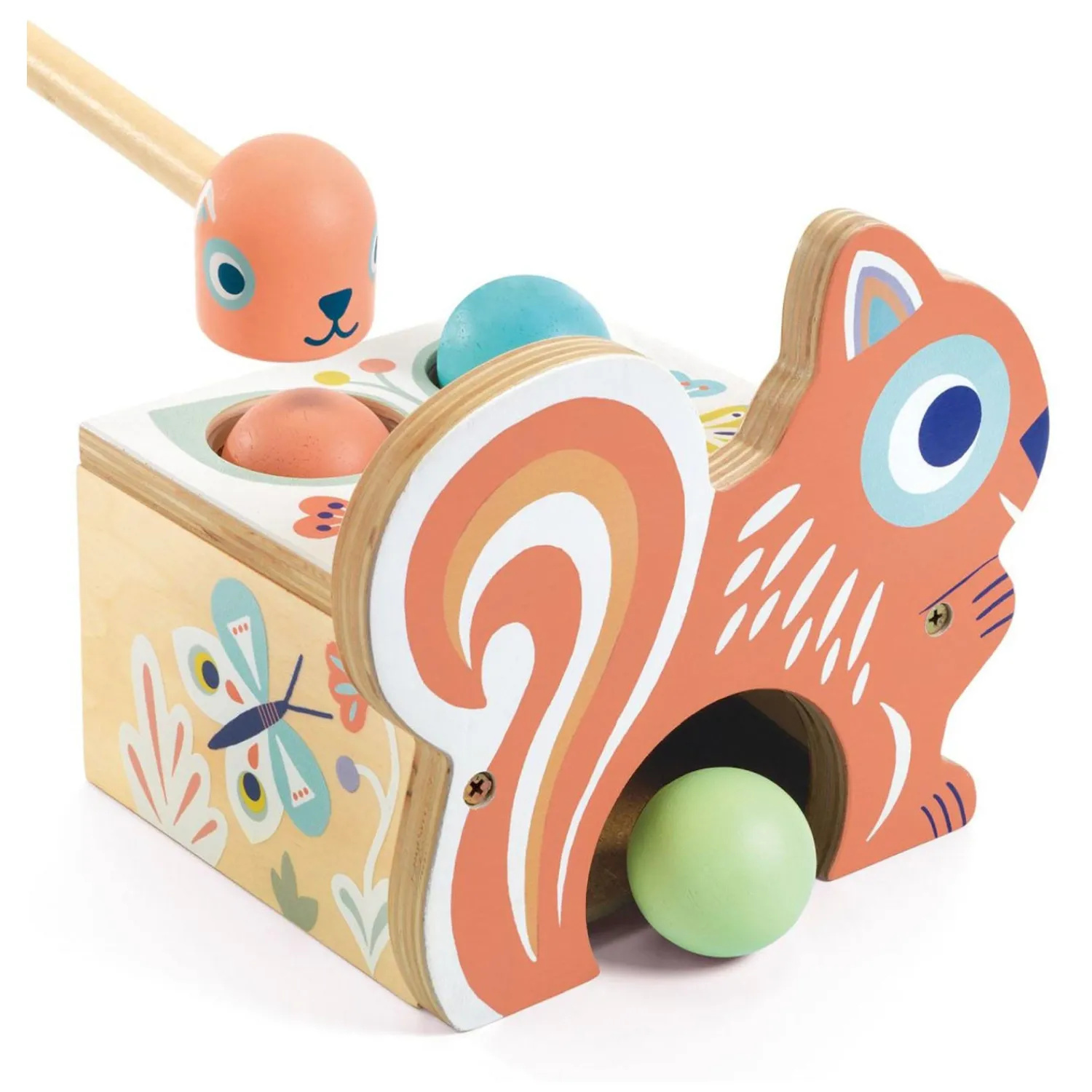 Djeco Houten Hamerbank Eekhoorn- Clearance