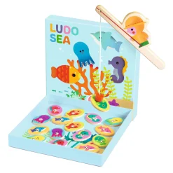 Djeco Houten 4-in-1 Spellen - Ludo Zee Discount