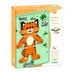 Djeco Houten Magneten Mix en Match - Dieren Discount