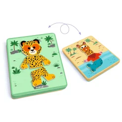 Djeco Houten Magneten Mix en Match - Dieren Discount