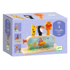 Houten Multi Pop Dieren>Djeco Outlet