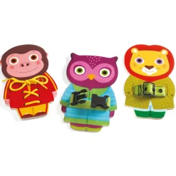 Houten Rijgpuzzel Dieren>Djeco Hot