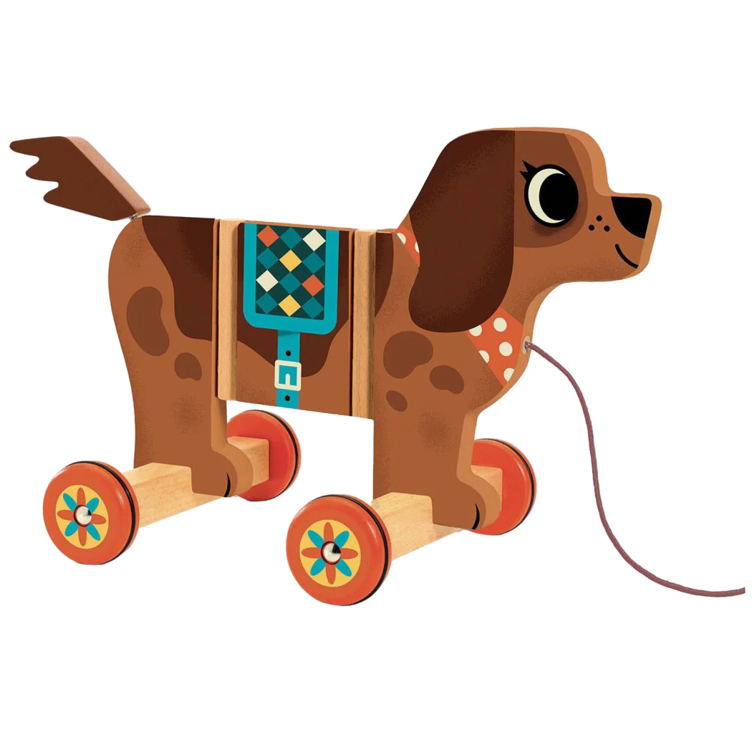 Houten Trekfiguur Nico de Hond-Djeco New