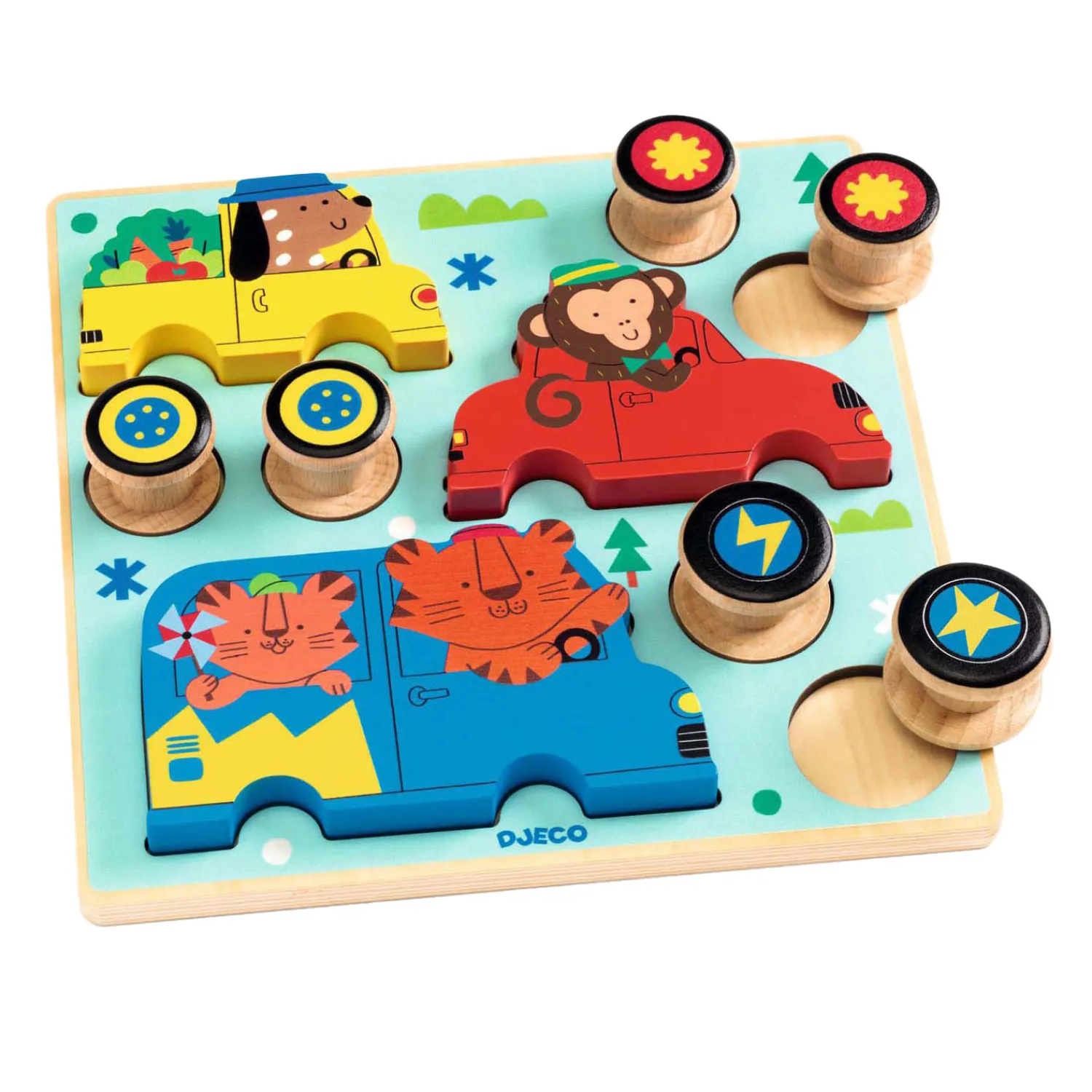 Djeco 2-in-1 Houten Puzzel Spel Outlet