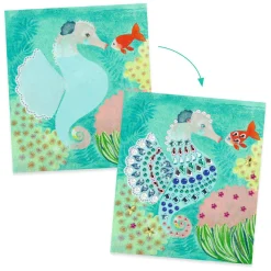 Kaarten versieren met Diamantjes - Zeemeermin-Djeco Best