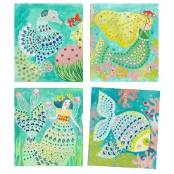 Kaarten versieren met Diamantjes - Zeemeermin-Djeco Best