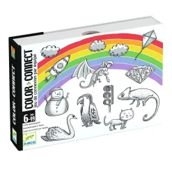 Djeco Kaartspel Color Connect - Tot 6 Spelers Hot