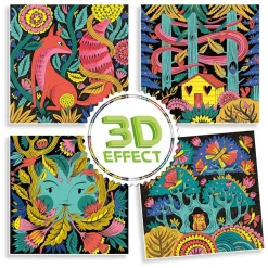 Djeco Kleuren met 3D-effect - Fantasy Forest New