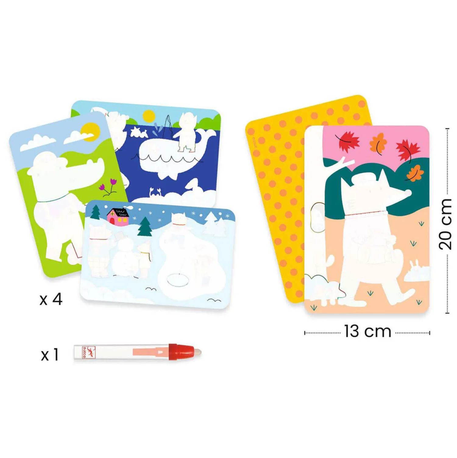 Kleuren met Water - 4 Seizoenen>Djeco Online