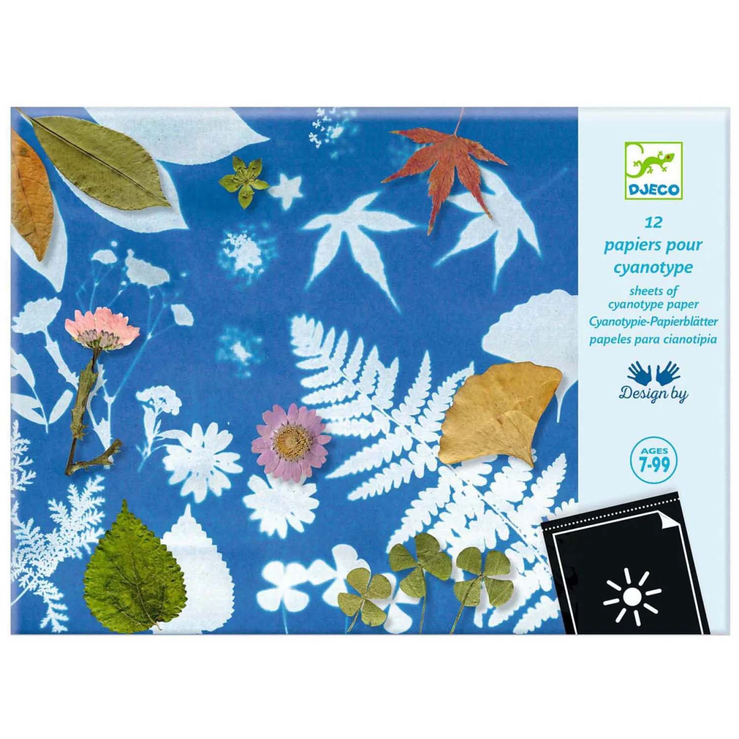 Knutselen Cyanotypepapier Navulet - Bladeren>Djeco