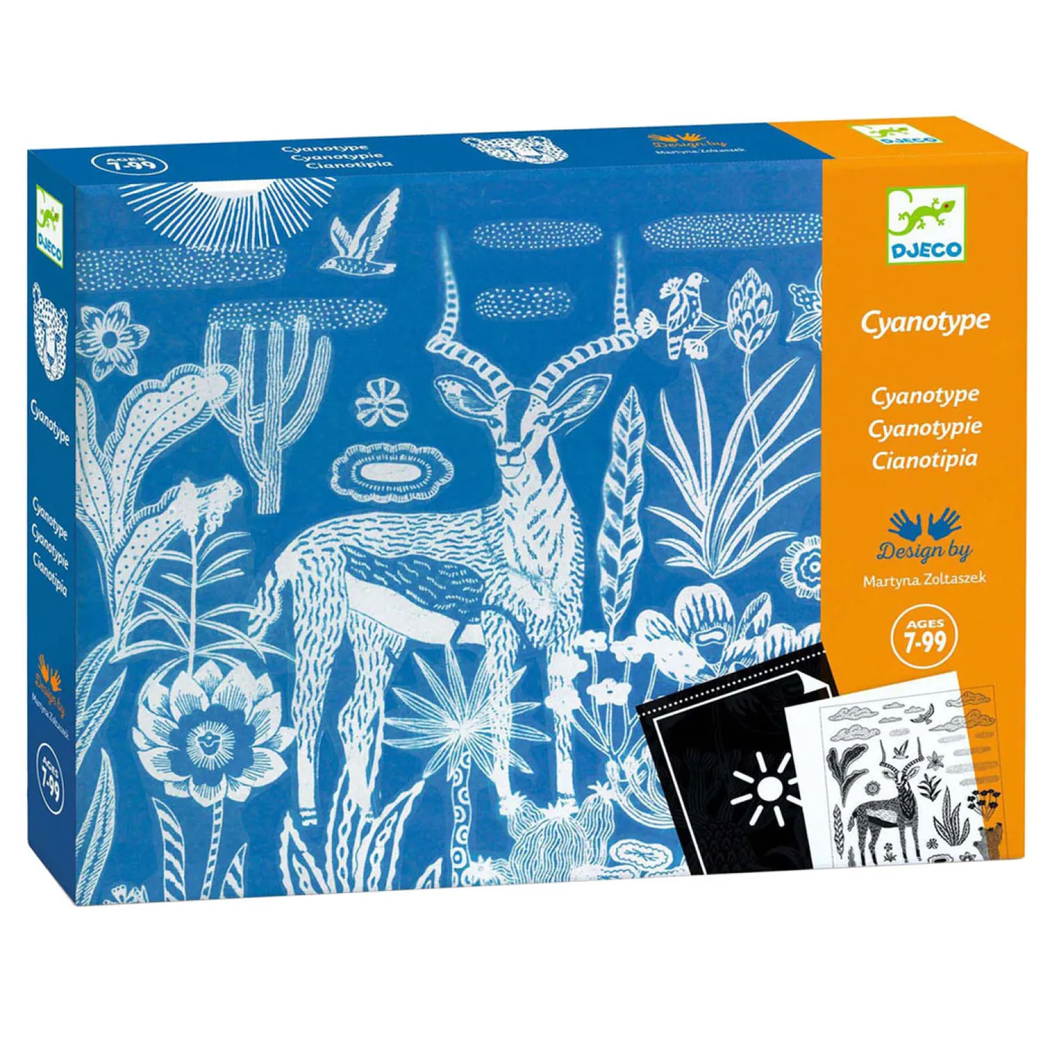 Djeco Knutselen Cyanotype - Nachtelijke Savanne New