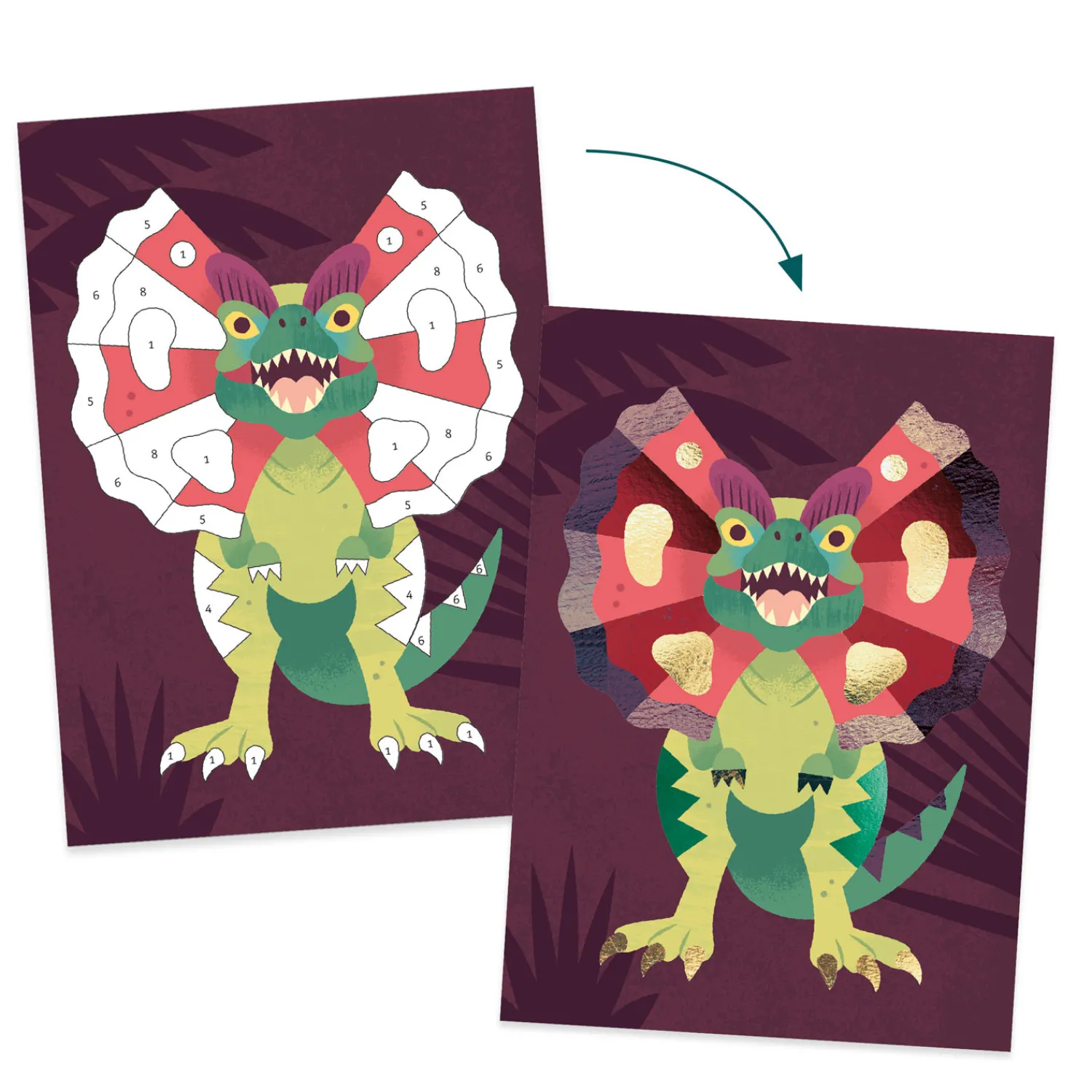 Djeco Knutselen met Folie Dinosaurus Hot