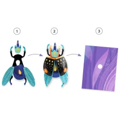 Knutselset 3D Insecten van Papier-Djeco Online