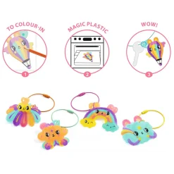 Knutselset Kawaii Sleutelhangers van Krimpfolie-Djeco Sale