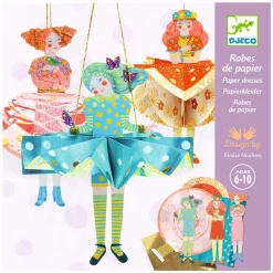 Knutselset Papieren Jurken met Aankleedpoppen-Djeco New