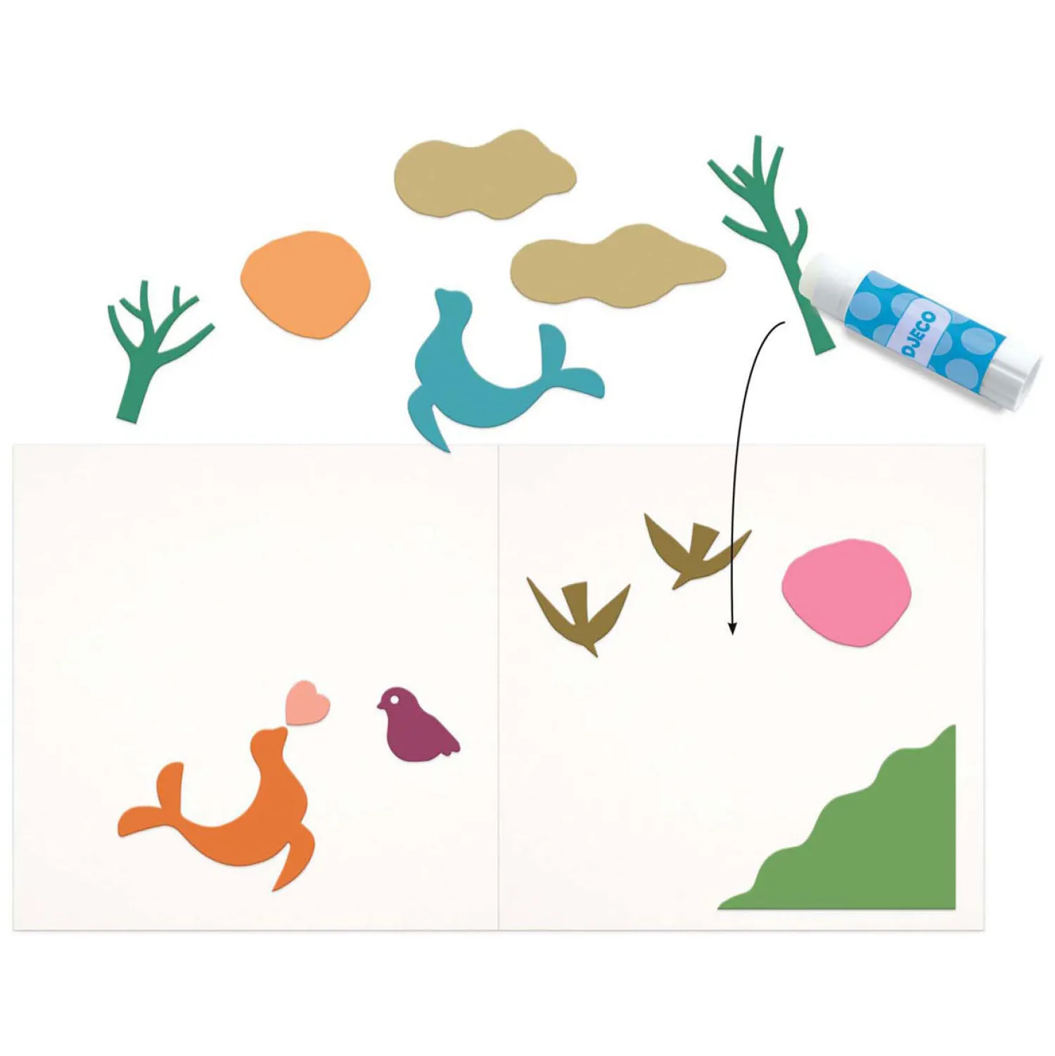 Knutselset Plak-activiteit - 42 Kleuren>Djeco Best