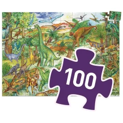 Legpuzzel Dinosaurus - 100st.-Djeco Clearance