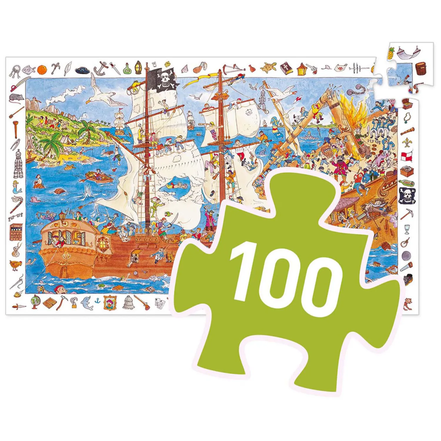 Legpuzzel Piraten - 100st.-Djeco