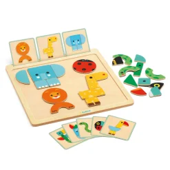 Djeco Magneten Dierenspel Geo Basic, 24dlg. Clearance