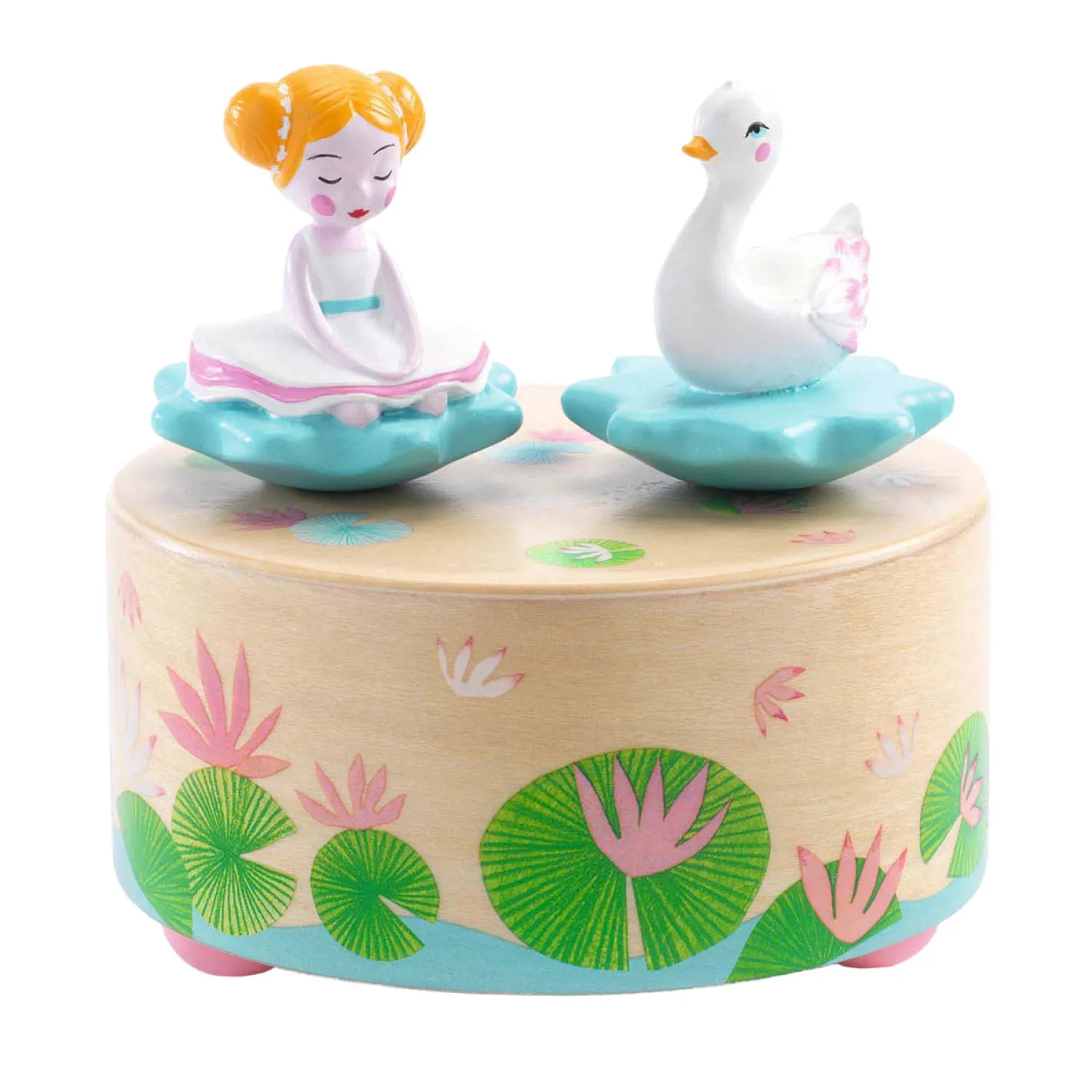 Magnetische Muziekdoosje - Ballerina en een Zwaan>Djeco Discount