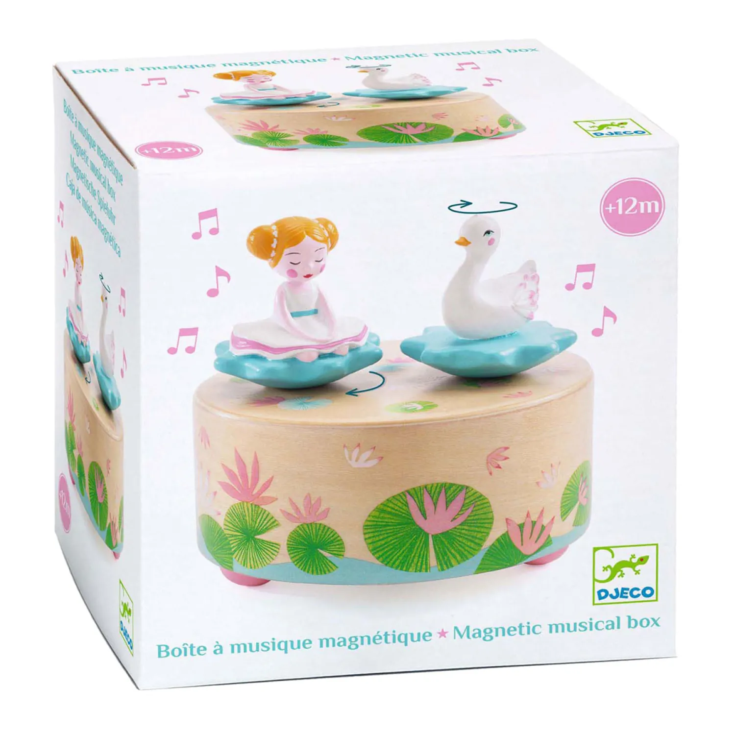 Magnetische Muziekdoosje - Ballerina en een Zwaan>Djeco Discount