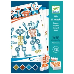 Djeco Mix en Match Robot Stempels