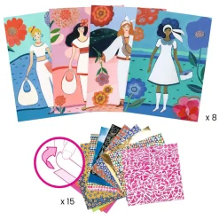 Mode Collages met 8 Kaarten-Djeco Outlet