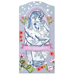 Mode Silhouetkleurplaten Laura 32cm - 4st.>Djeco Online