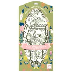 Mode Silhouetkleurplaten Bowie 32cm - 4st.>Djeco Online