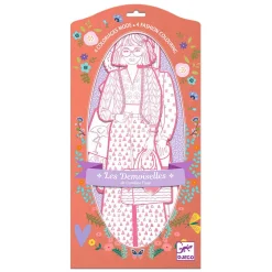 Mode Silhouetkleurplaten Nina 32cm - 4st.-Djeco Discount