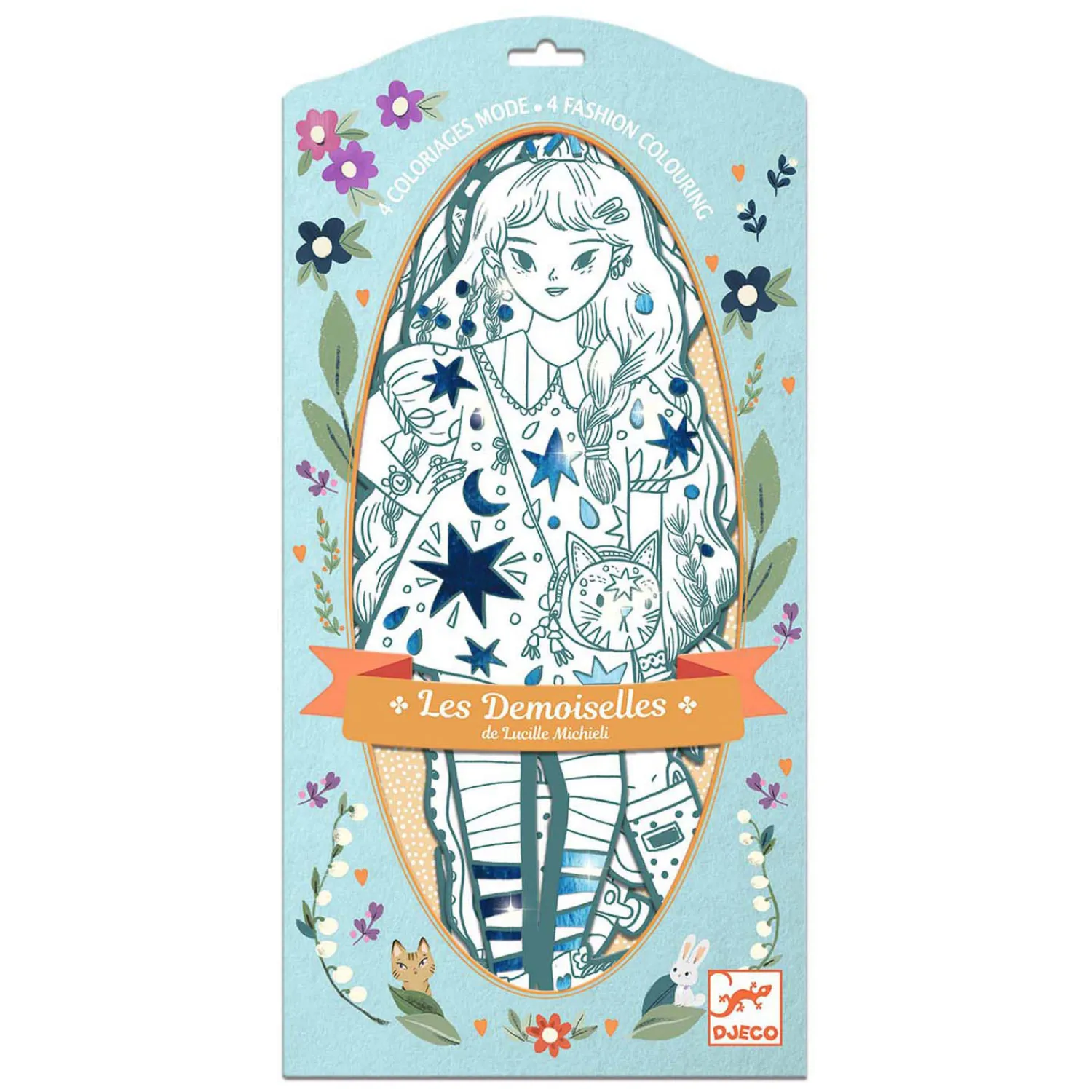 Mode Silhouetkleurplaten Anjele 32cm - 4st.>Djeco Hot