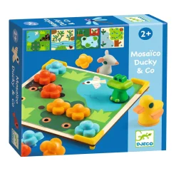 Mozaiekspel met 8 Plaatjes - Bloemen en Dieren>Djeco Online