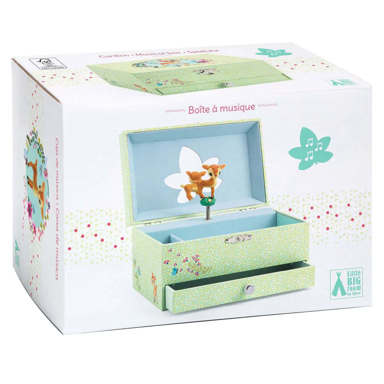 Djeco Muziekdoosje met Lade - Hertje Sale