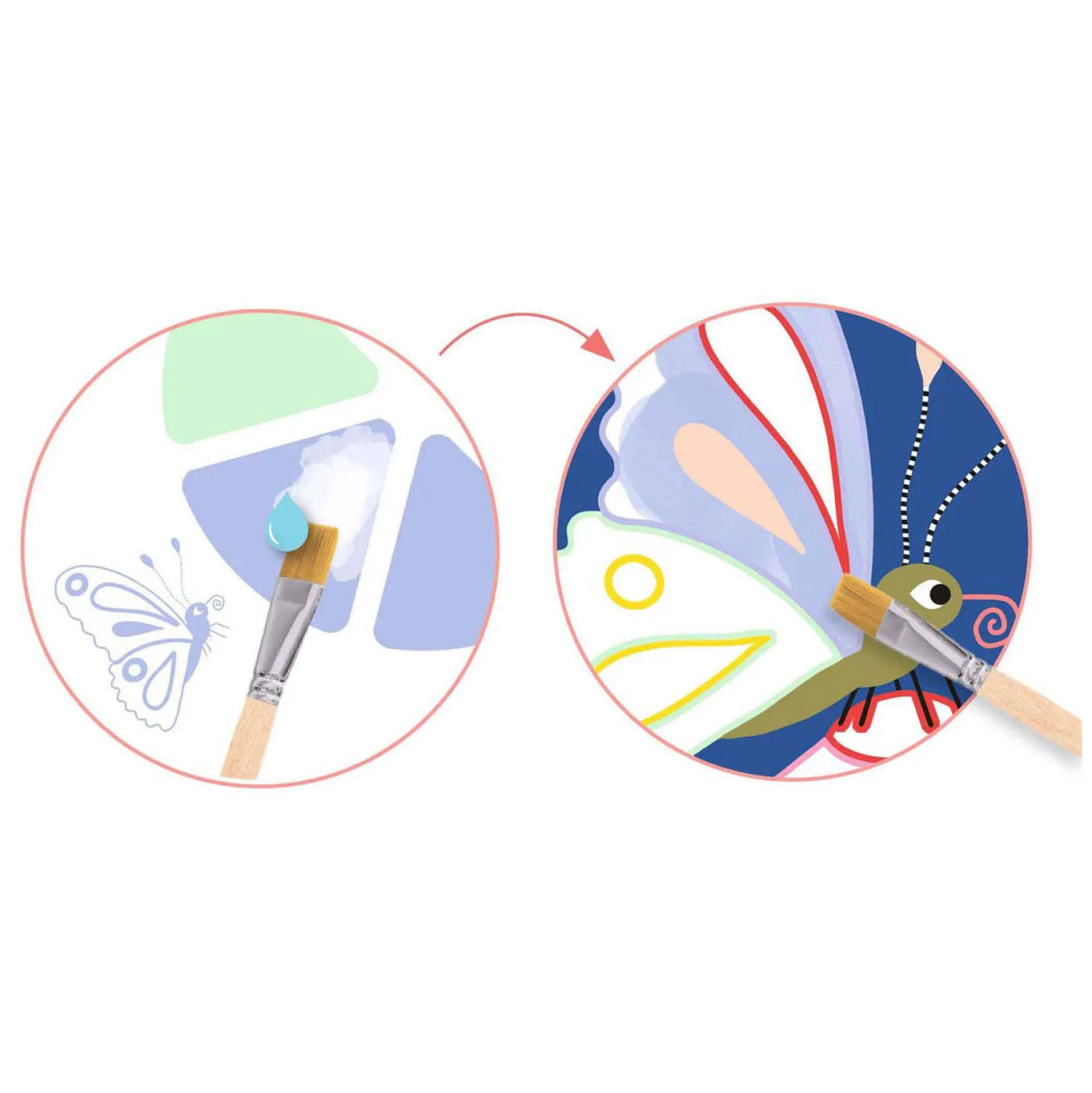 Djeco Paletschilderen - Kleine Beestjes Online