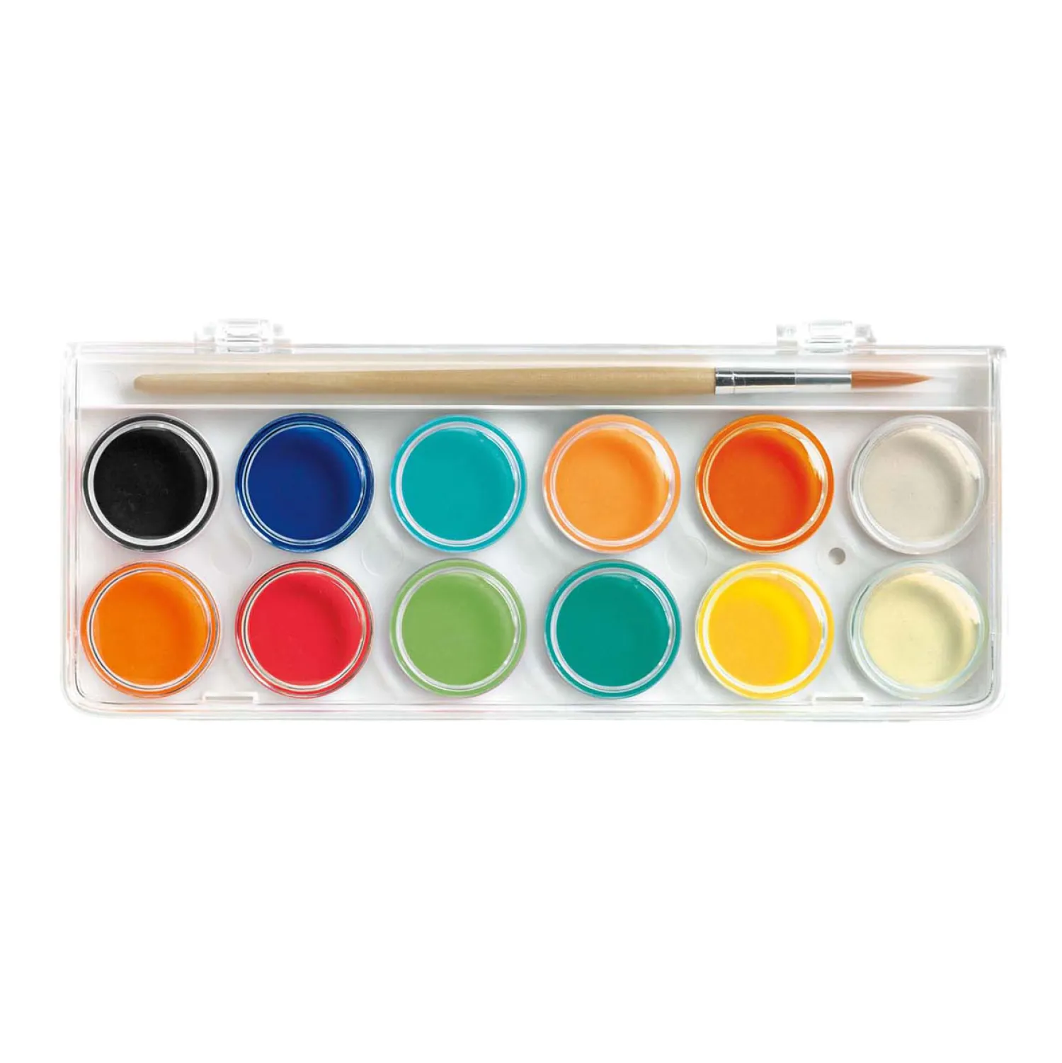 Plakkaatverf - 12 Kleuren-Djeco