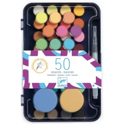 Plakkaatverf, 50 Kleuren-Djeco